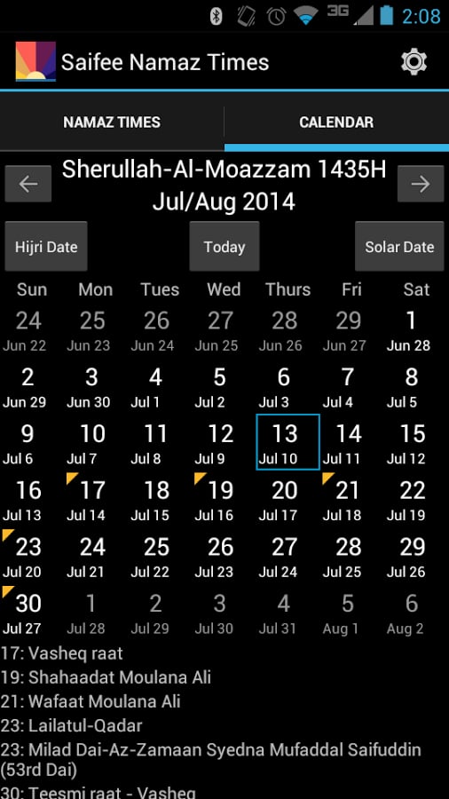 Saifee Namaz Times截图3