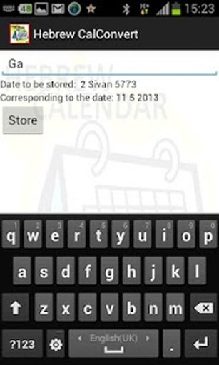 Hebrew Calendar CalConvert截图3