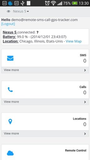 Remote SMS, Call, GPS Tracker截图1