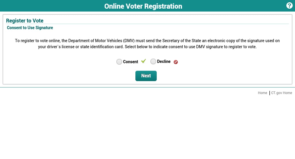 CT Voter Registration截图5