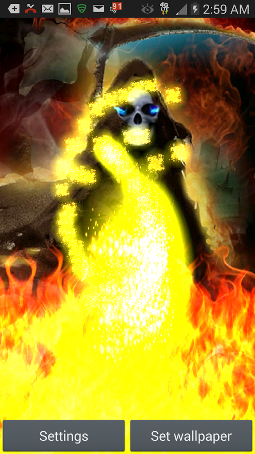 Grim Reaper Flame of Death LWP截图2