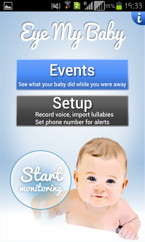 Eye My Baby - Baby Monitor App截图1