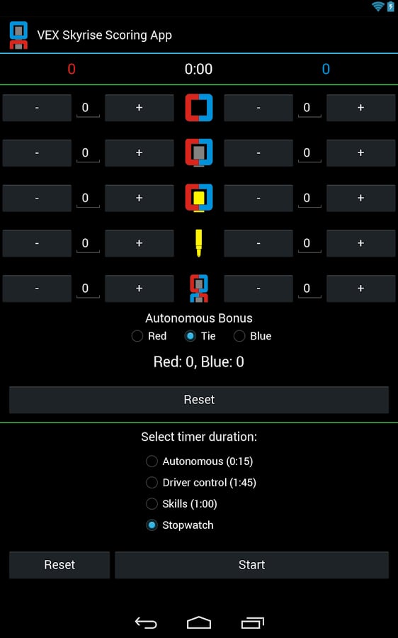 VEX Skyrise Scoring App截图1