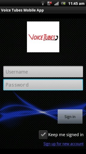 Voice Tubes Mobile App截图1