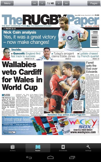 The Rugby Paper, Irish Edition截图5