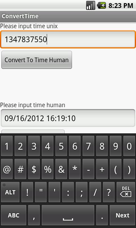 Unix Time Converter截图2