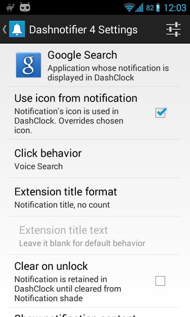 DashNotifier for DashClock截图4