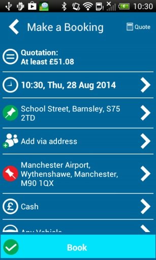 Blueline Taxis Barnsley Ltd截图5