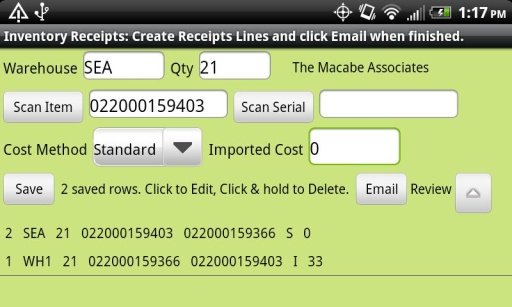 Inventory Receipts截图4