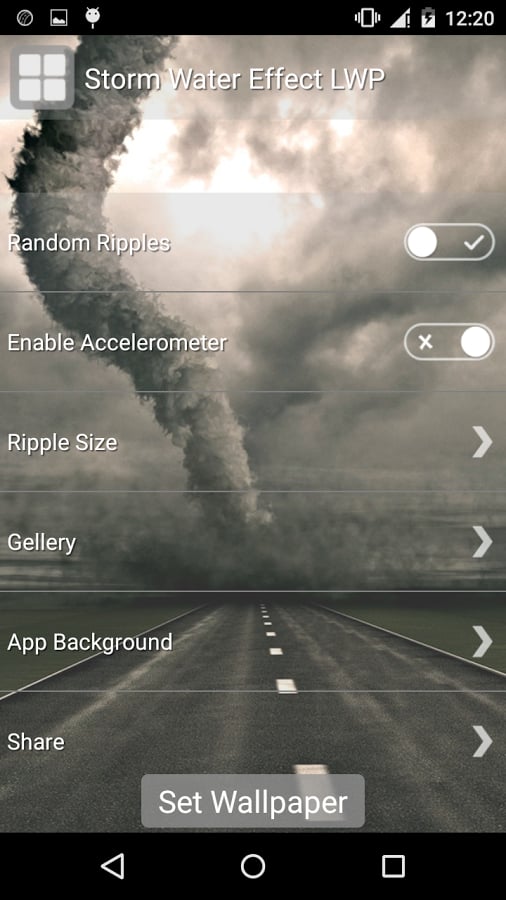 Storm Water Effect LWP截图2