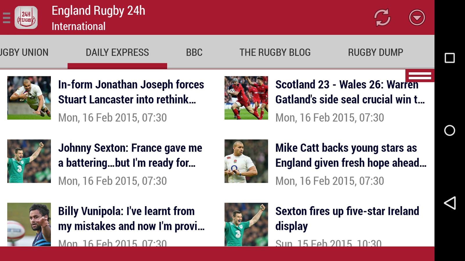 England Rugby 24h截图5