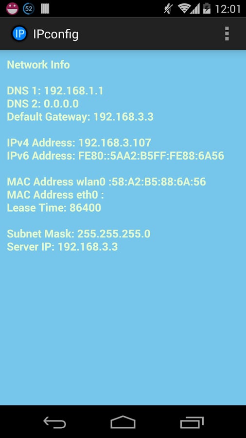 Ipconfig - Network Infor...截图1