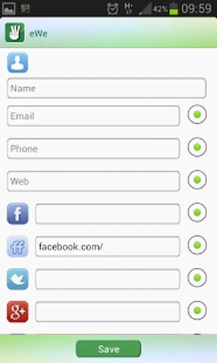 eWe - Share Contacts App截图1