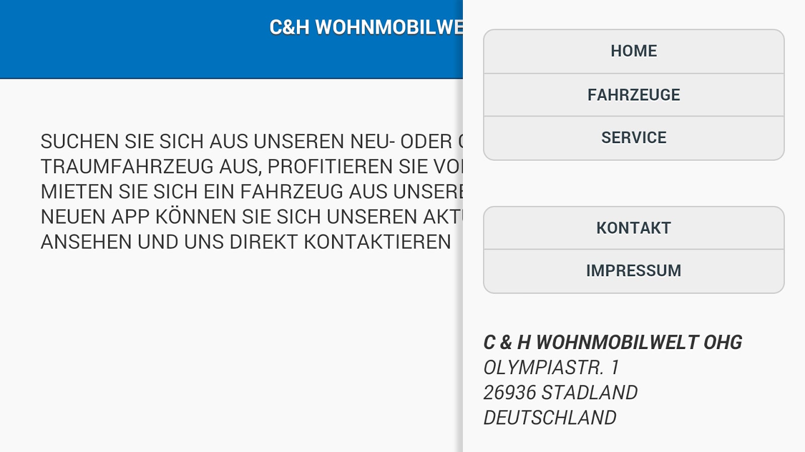 C&amp;H Wohnmobilwelt oHG截图1