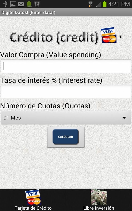 Calculadoras Financieras截图2