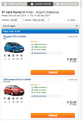 EuroAve.com Car Hire截图3