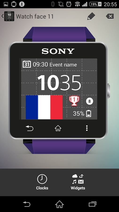 Watchface France (Sony S...截图2