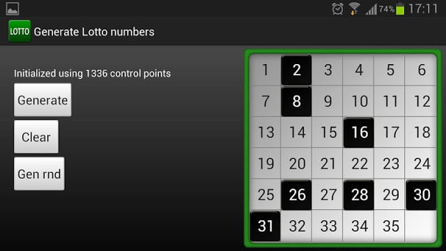 Random Lotto generator截图2