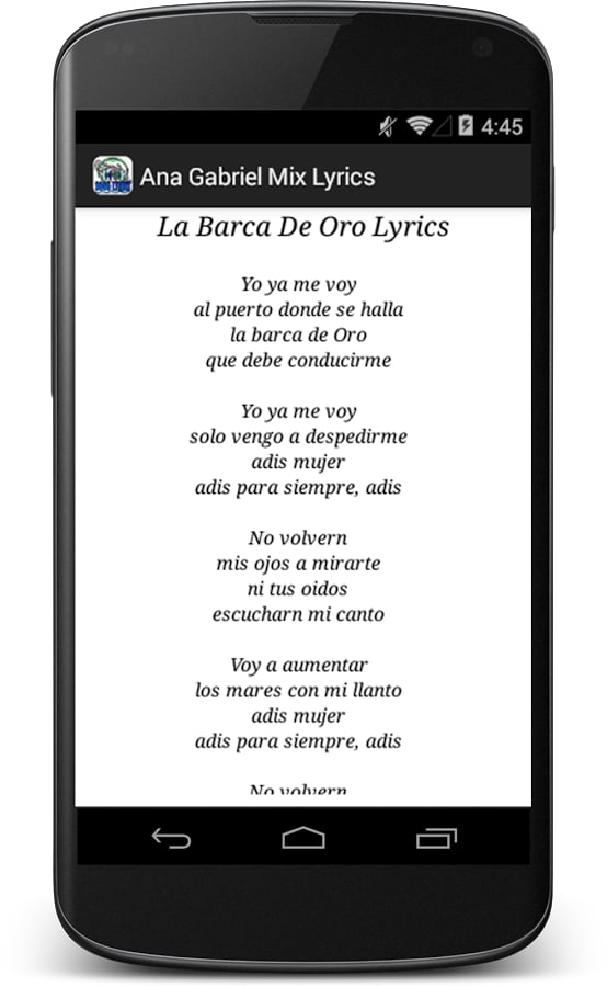 Ana Gabriel Mix Lyrics截图1