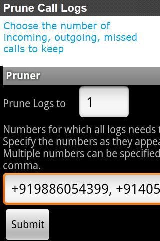 Prune Call Logs截图1