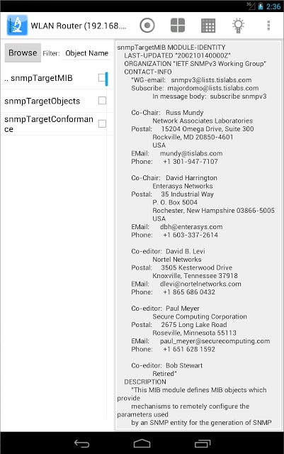 MIB Explorer Android (Free)截图7
