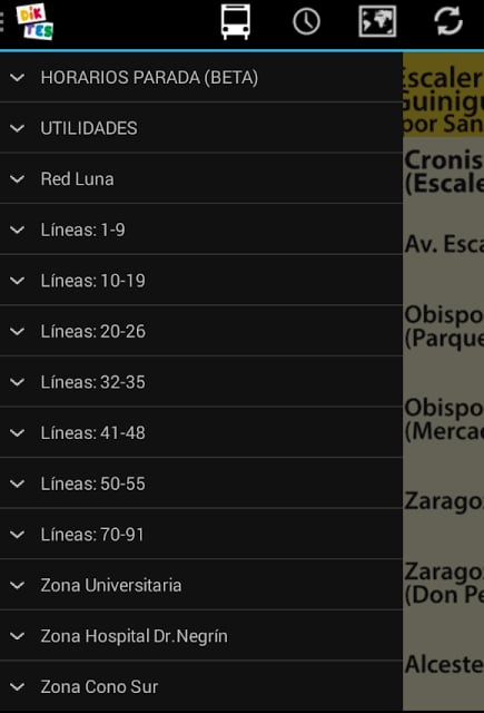 Horario Guaguas LPGC截图5