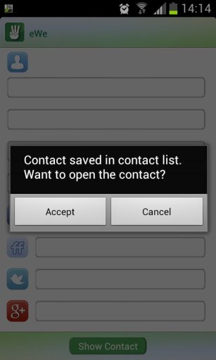 eWe - Share Contacts App截图2