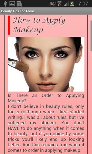 Beauty Tips For Teens截图1