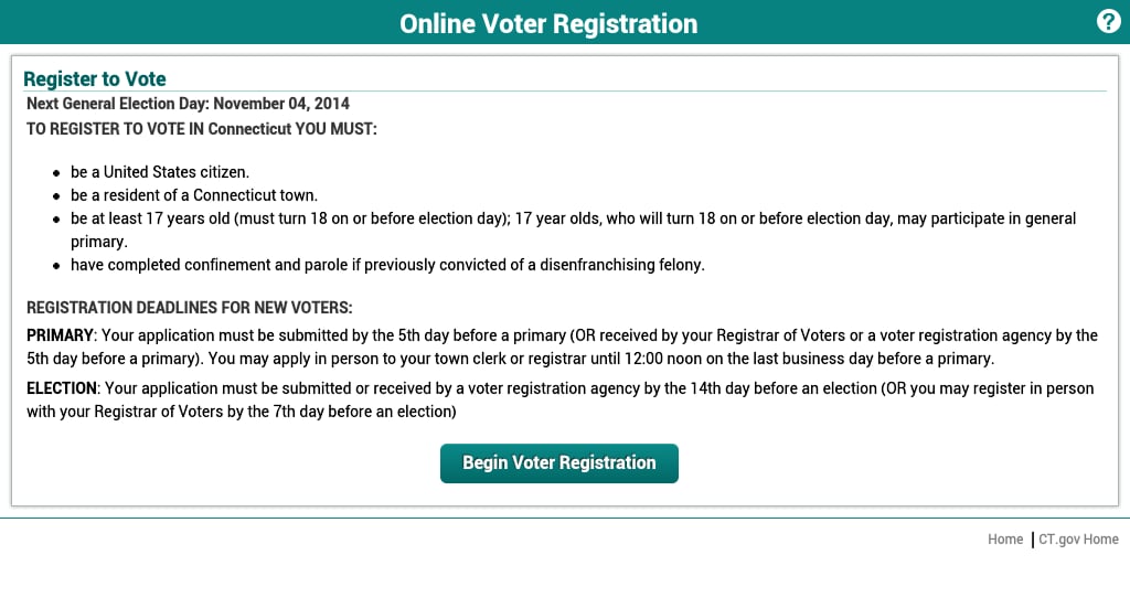CT Voter Registration截图3