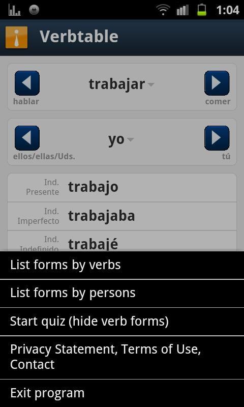 Conjuga -- Spanish Verbs截图6