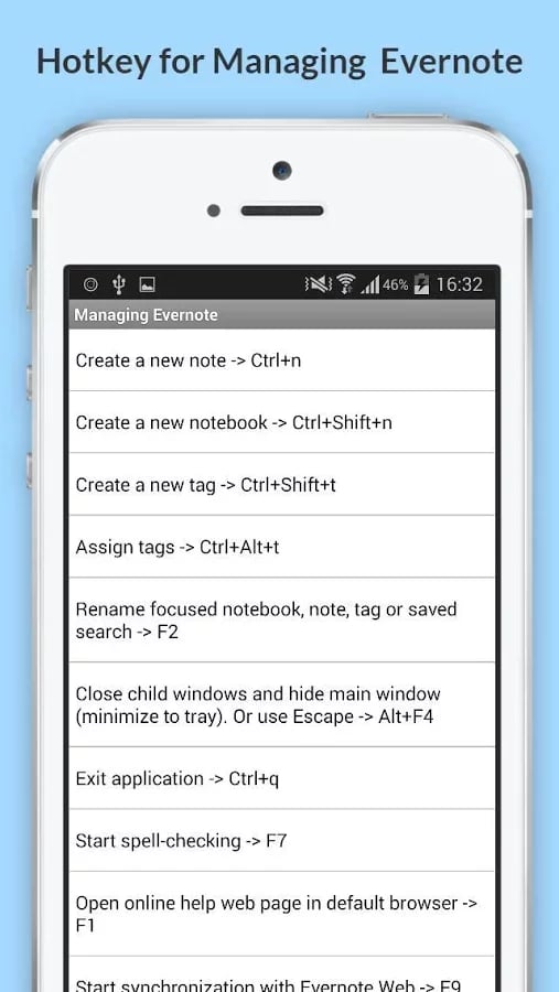 Free Evernote Shortcuts截图5