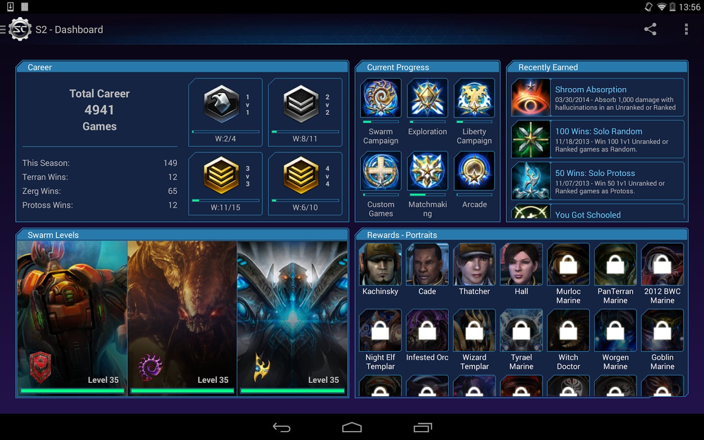 Sc2 - Mobile Dashboard截图1