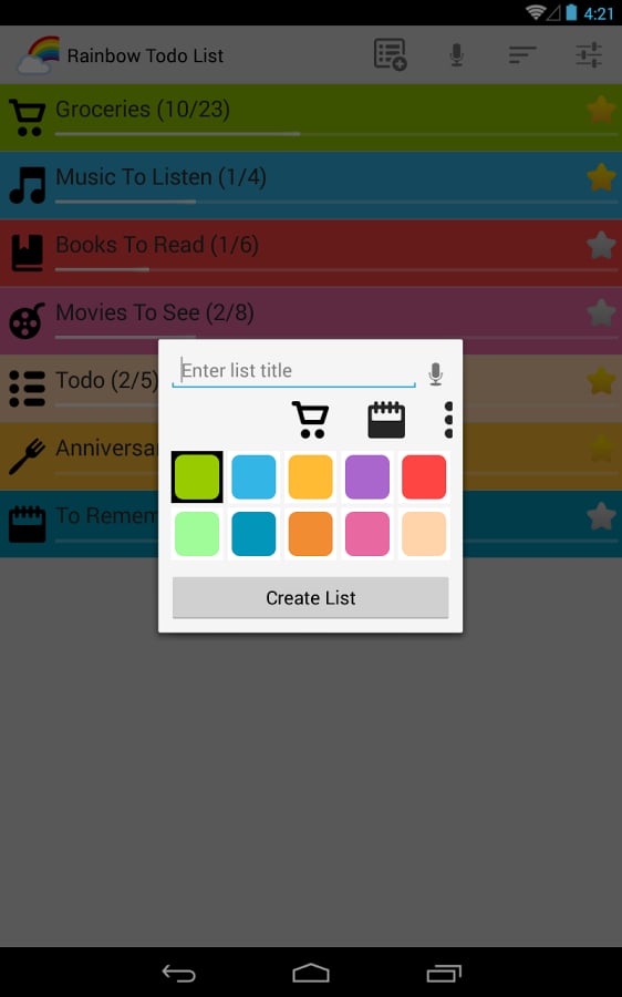 Rainbow Todo List截图5
