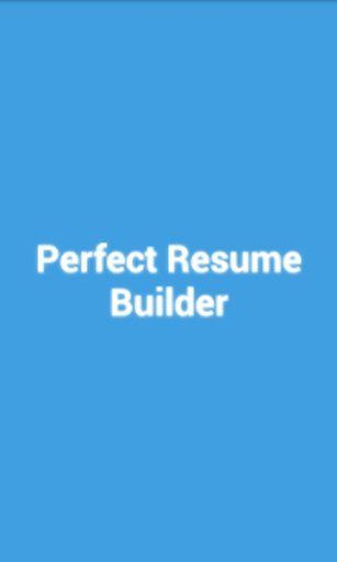 Perfect Resume Builder截图3