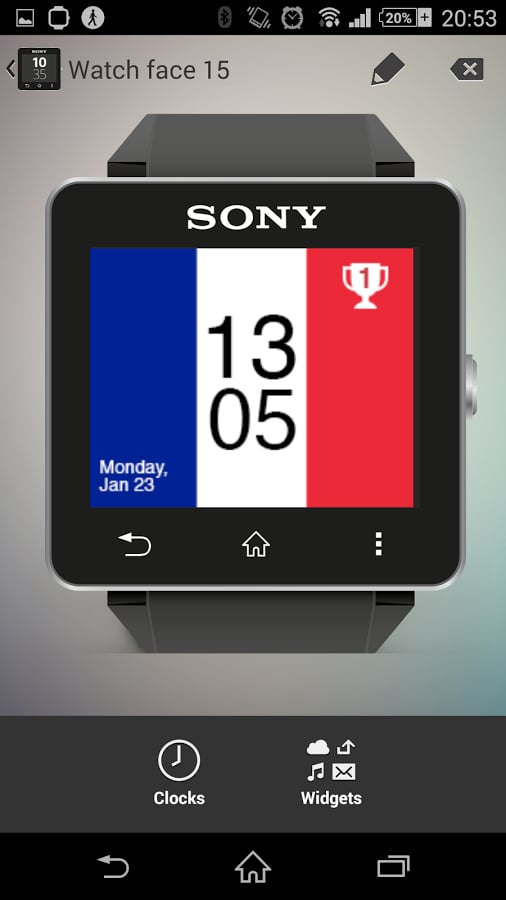 Watchface France (Sony S...截图1