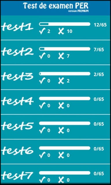 test PER examen oficial截图2