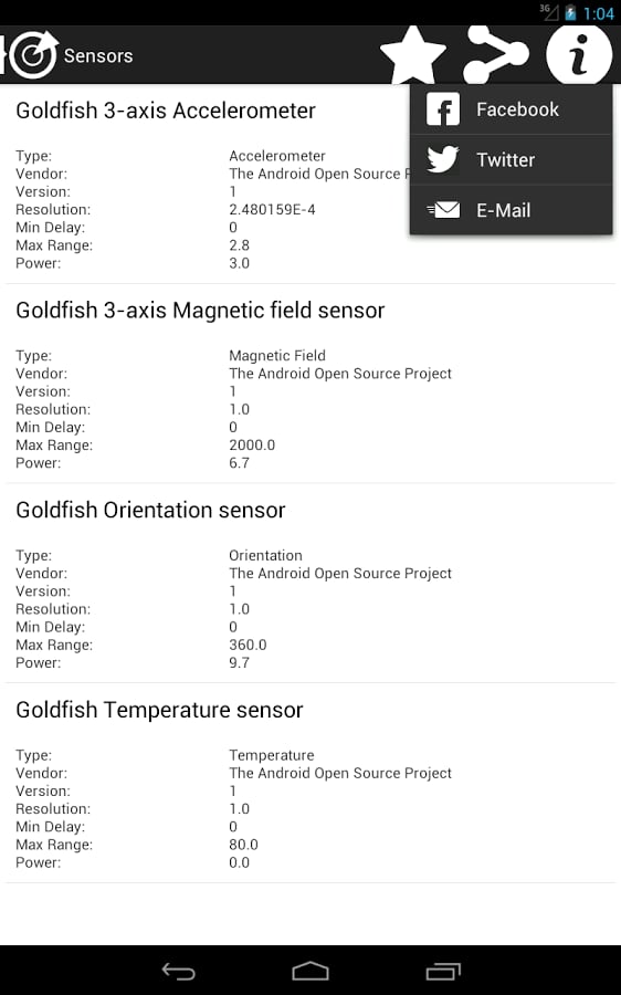 Device Information for A...截图1