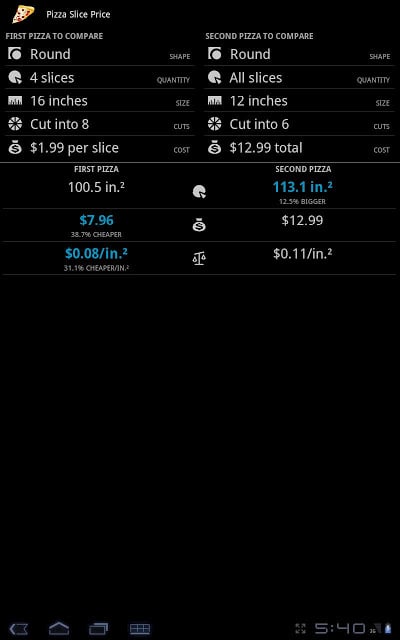 Pizza Slice Price截图2