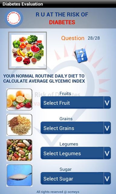 Diabetes Evaluation截图5