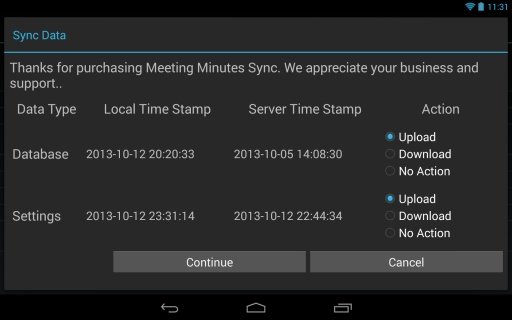 Meeting Minutes Sync截图1