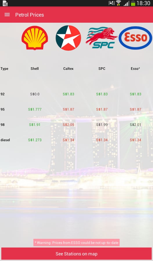 Singapore Petrol Price截图3