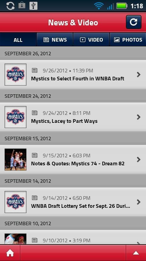 Washington Mystics Mobil...截图3