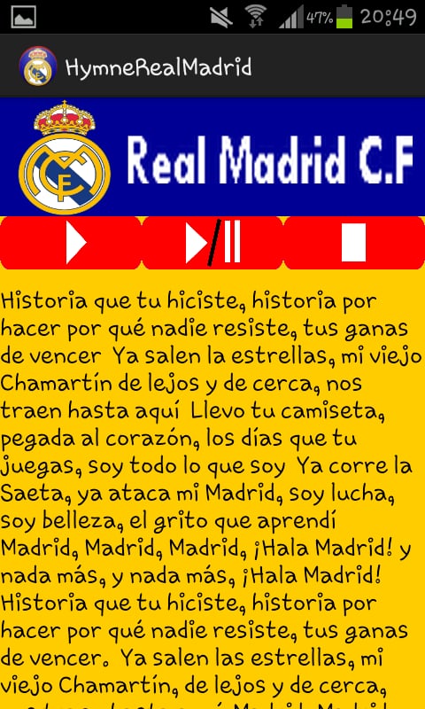 Hymne du RealMadrid截图1