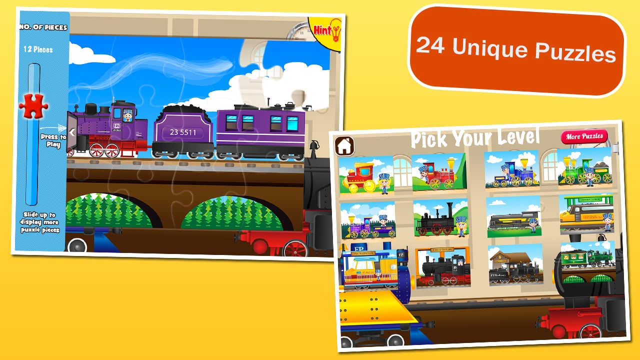 Train Puzzles for Kids截图3