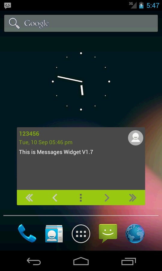 Messages Widget截图2