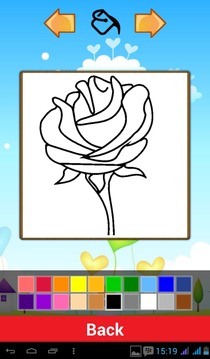 Rose Coloring Pages截图