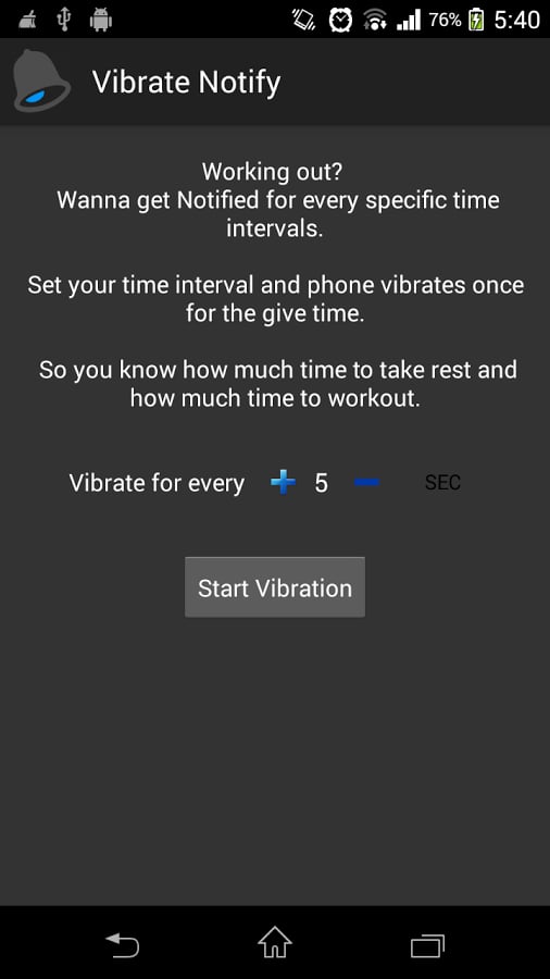 Vibrate Notify截图3