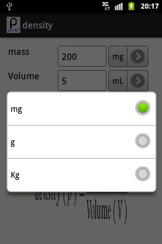 Density Calculator截图1