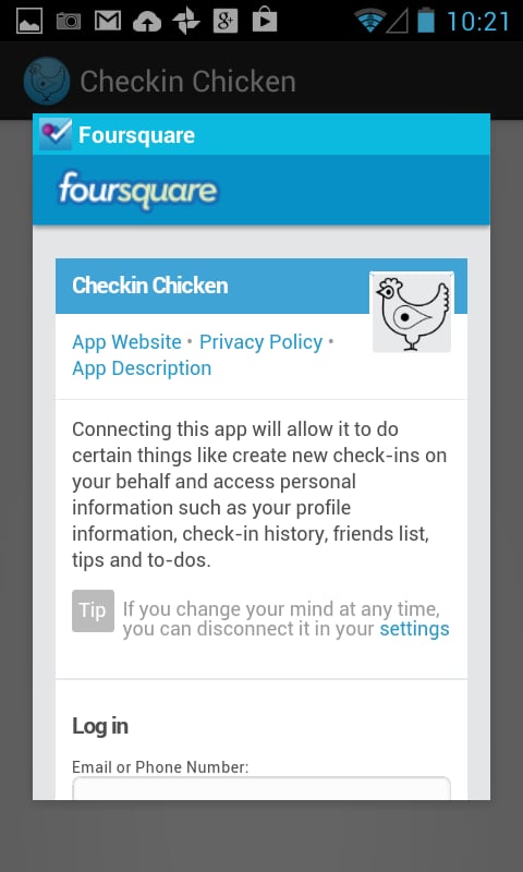 Checkin Chicken截图1