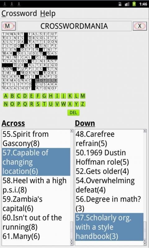 CrosswordMania for Galax...截图1